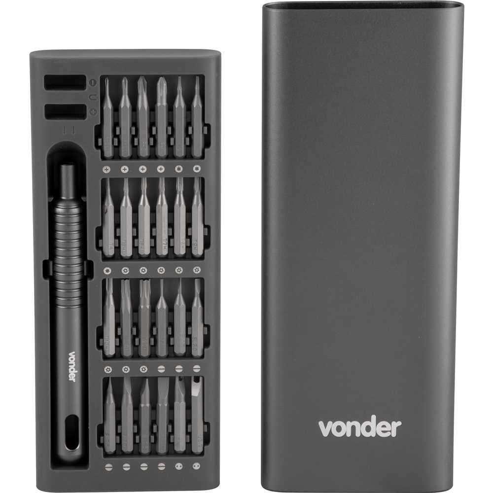 Jogo De Bits/Ponteiras De Precisão Com 51 Peças Vonder em Oferta na Shopee