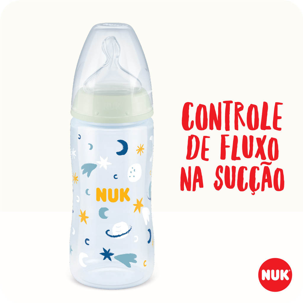 Detalhes do Mamadeira First Choice Controle de Temperatura S2 300ml Nuk
