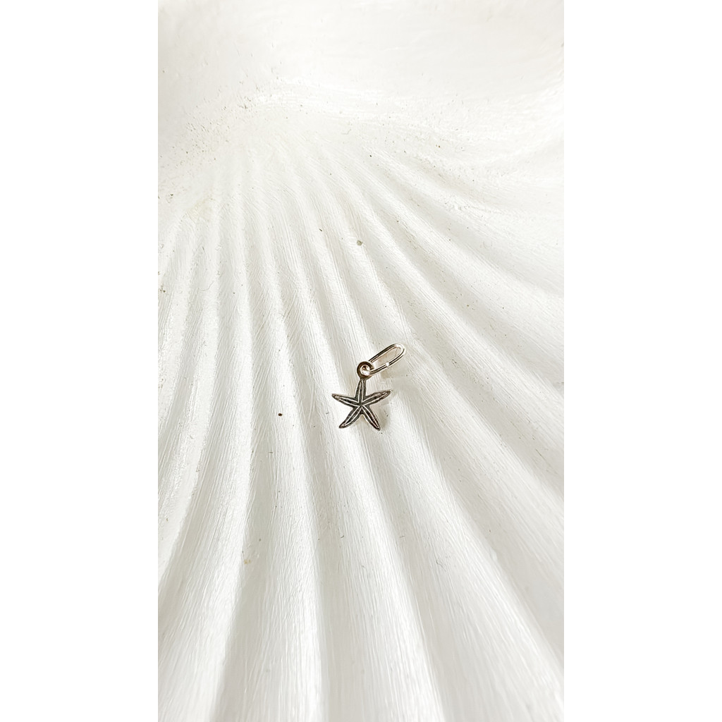 Pingente Estrela detalhado em Prata 925 de lei 1,5 cm