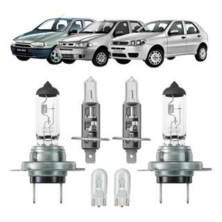 Kit 6 Lâmpadas Halógena Farol Lanterna Fiat Uno Palio Siena em Oferta na Shopee