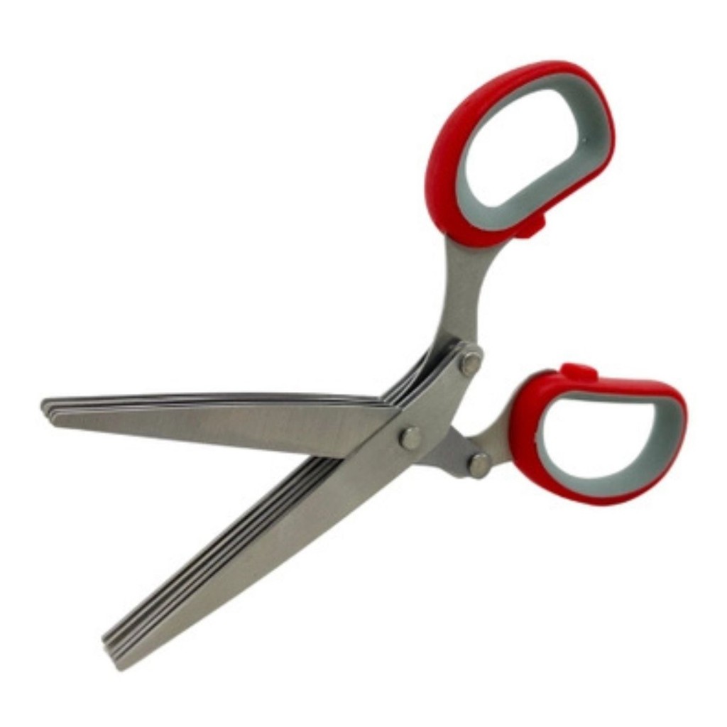 Tesoura Para Tempero Com 5 Lâminas De Inox Tesoura De Cozinha Multiuso Cortador De Temperos Top Chef