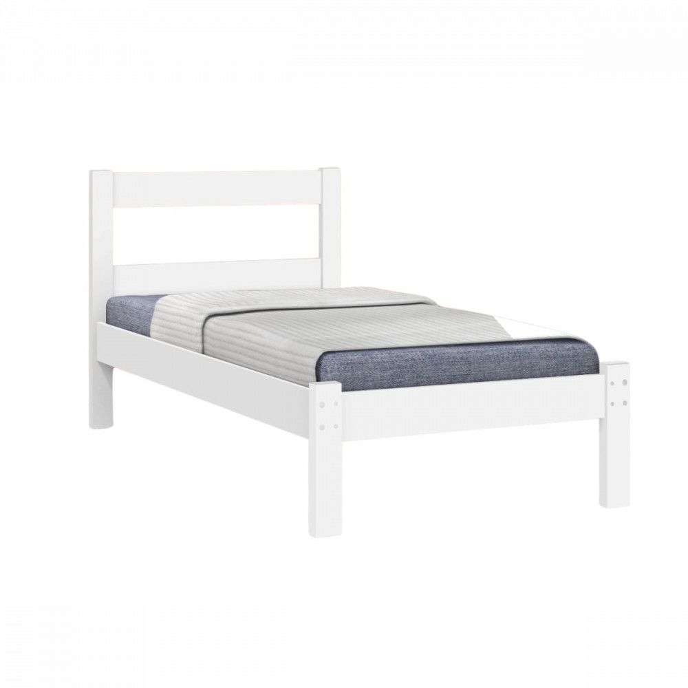 Cama de Solteiro Perola Plus Branco Brilho J.A em Oferta na Shopee