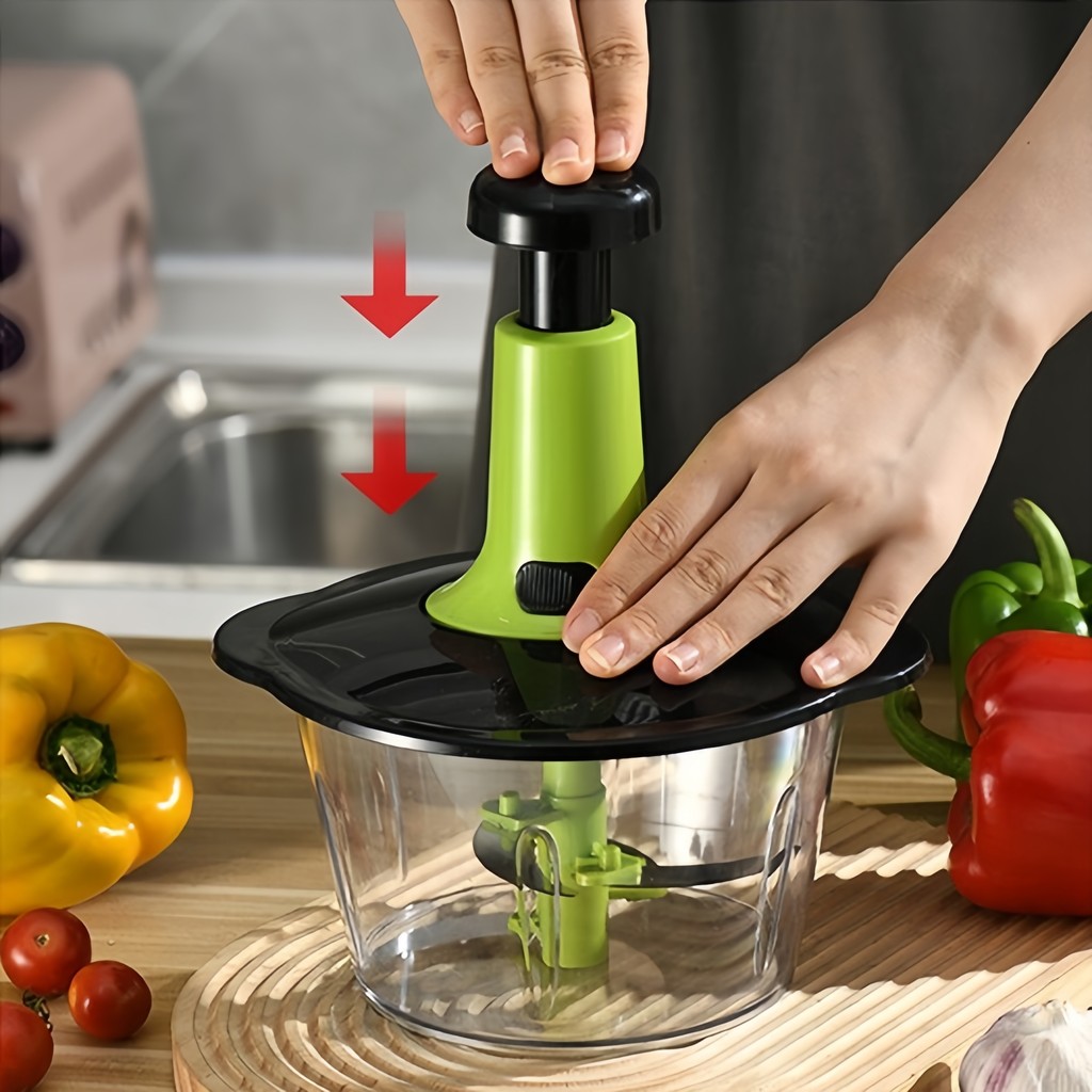 Processador de alimentos com Três Lâminas Mixer e Trava de Segurança Manual 1.5L em Oferta na Shopee