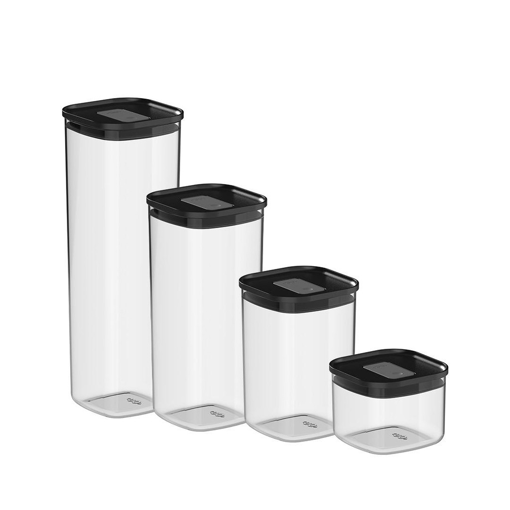 Kit de Potes Herméticos Ou Quadrados 4 Peças Linha Duo Lock em Oferta na Shopee