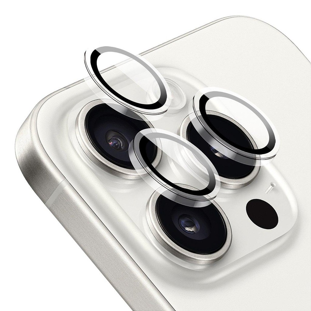 Protetor de Lente para iPhone 16 Pro Max - Survivor - Transparente com molde aplicador - Frame para câmera - Gshield em Oferta na Shopee