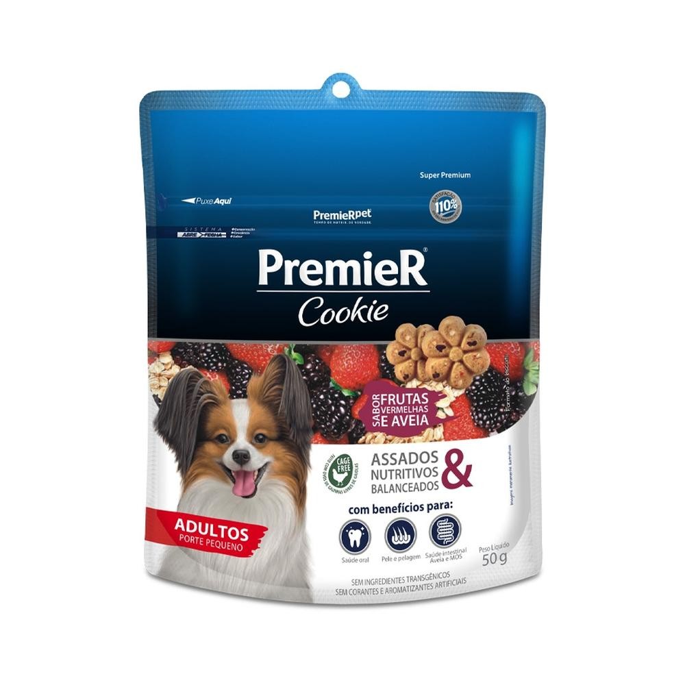 Biscoito para cães adultos porte pequeno Premier Cookie 50g