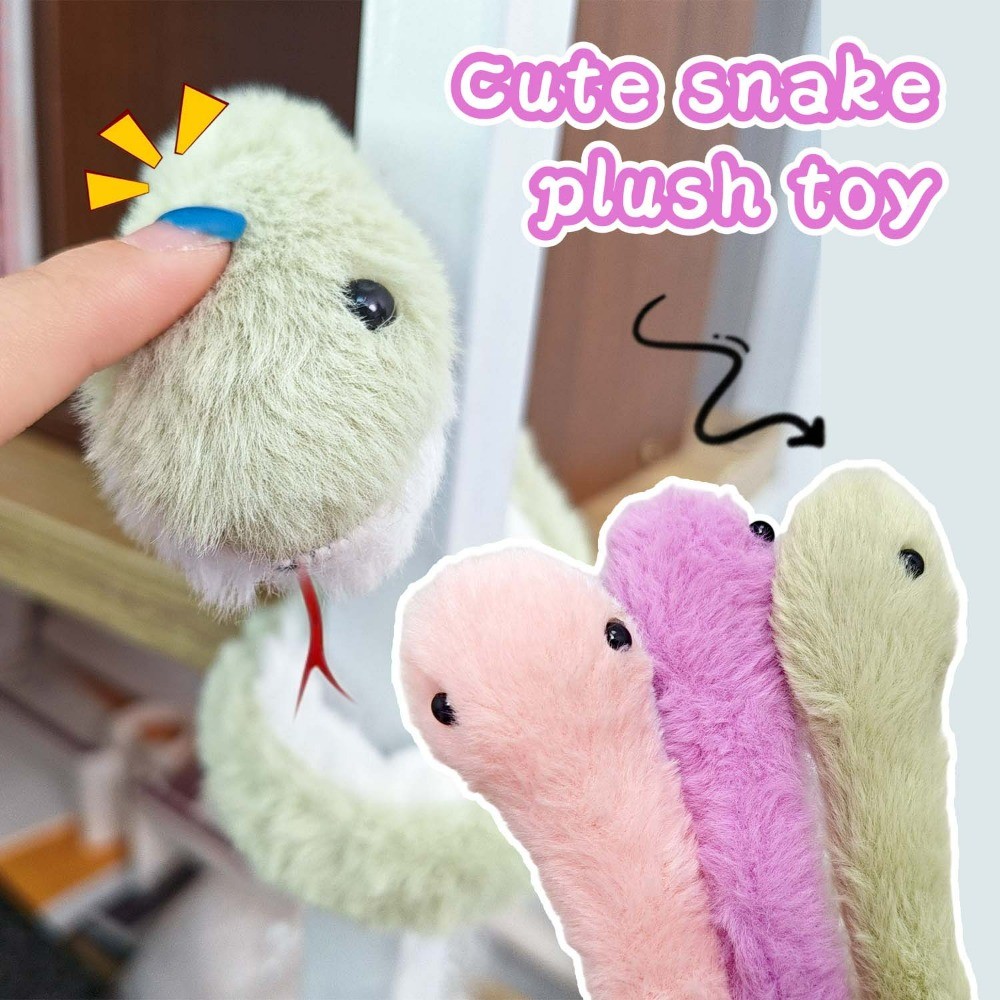 35CM Criativo Dobrável Cobra Brinquedo De Pelúcia Ano Novo Mascote Dos Desenhos Animados Macio Boneca Ornamento Decoraçã