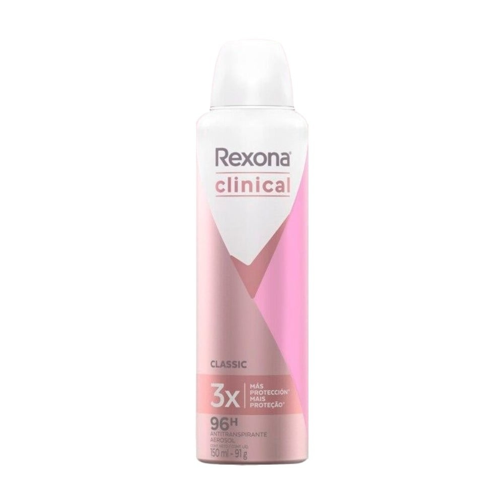 Desodorante Rexona Aerossol Women Clinical Classic 150ml em Oferta na Shopee