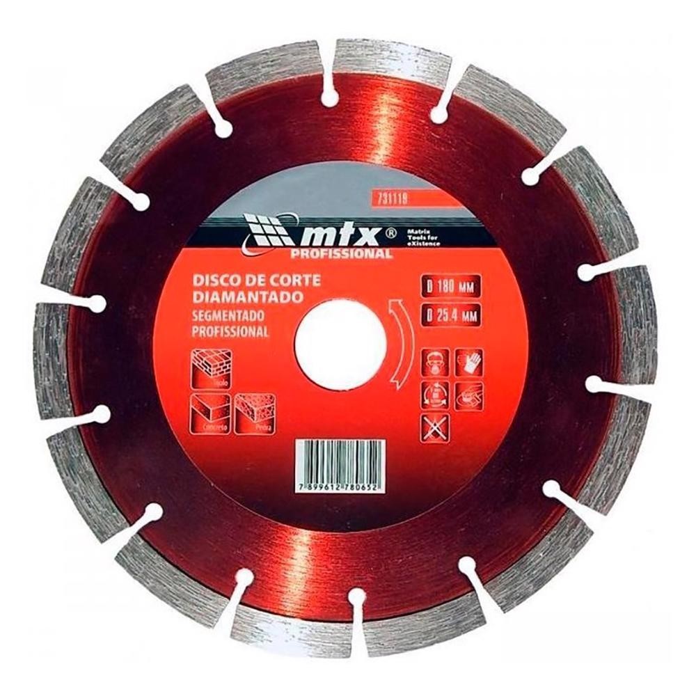 Disco de Corte Diamantado 7 POL Segmentado MTX em Oferta na Shopee
