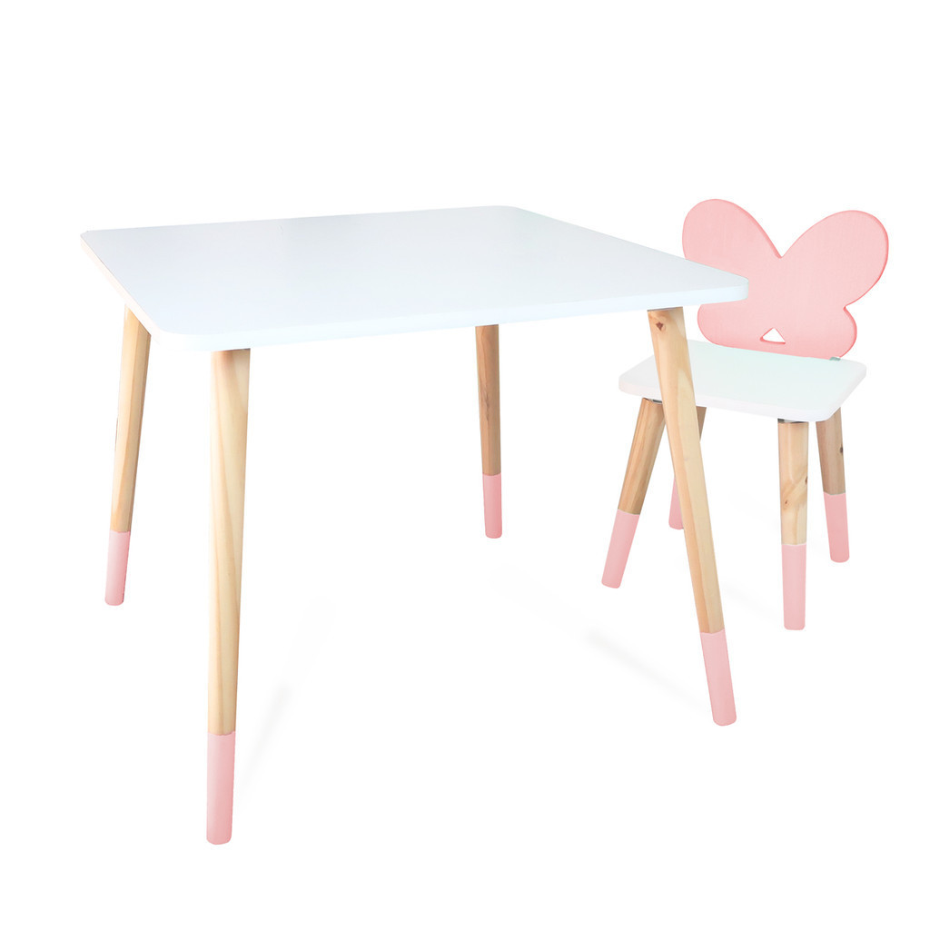 Kit Mesa e Cadeira Infantil Borboletinha - Home & Living