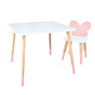 Kit Mesa e Cadeira Infantil Borboletinha em Oferta na Shopee