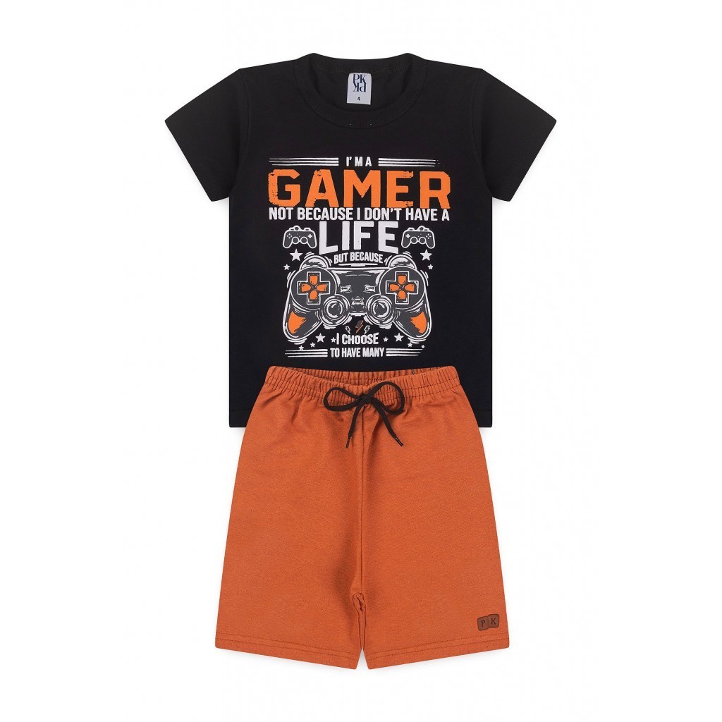 Conjunto Masculino Infantil Sou Um Jogador