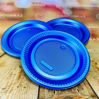 50~250 PRATO 15cm ANIVERSARIO AZUL PEROLADO BELLO FESTA em Oferta na Shopee