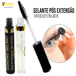 Kit 2 Peças Selante Fidelis Pós Extensão Alongamento de Cílios Coating Selant Black/Incolor 8ml em Oferta na Shopee