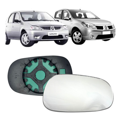 Vidro Espelho Retrovisor Renault Sandero Logan 2007 2008 Lado direito