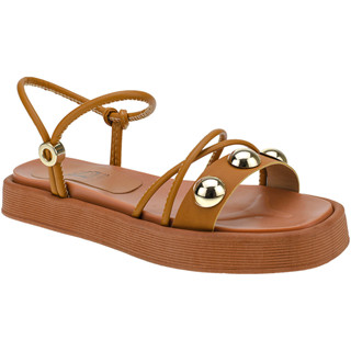 Sandália Papete com Tiras Ajuste Super Confort Rebite Moderno Confortável 1583 em Oferta na Shopee