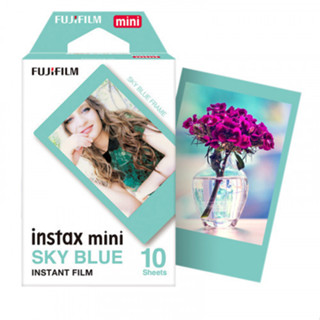 Filme Instax Mini Fujifilm Sky Blue - 10 Fotos em Oferta na Shopee