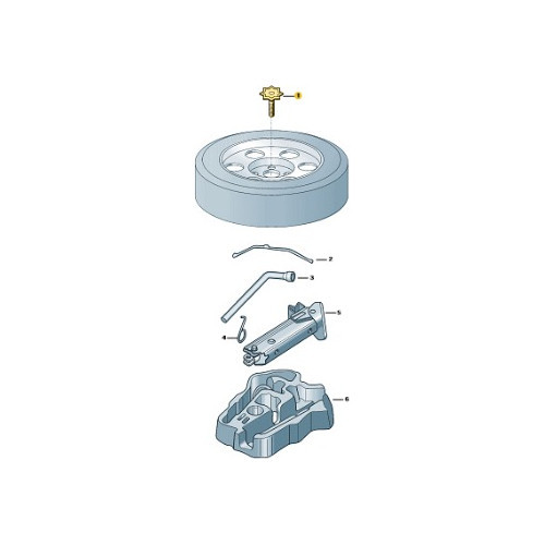Detalhes do Parafuso Suporte Do Estepe T-cross Nivus Orig Vw 6ea601983c