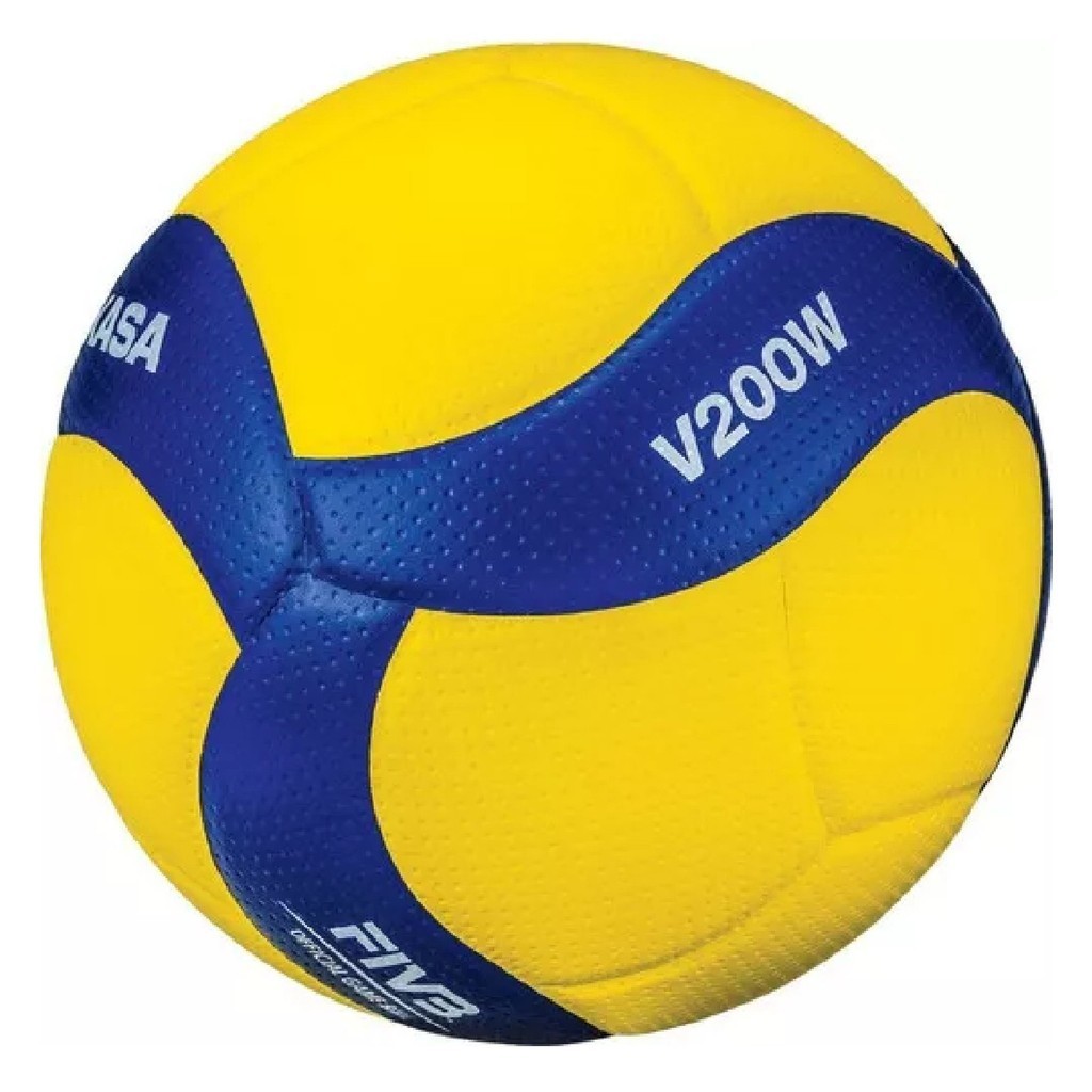 Bola de Vôlei Mikasa V200W Amarelo e Azul em Oferta na Shopee