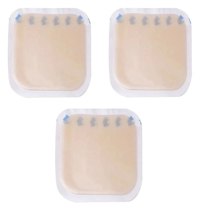 Kit C/3 Curativo Hidrocóloide 10cm x 10cm  - Vital Derme