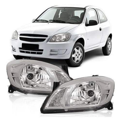 FAROL DIANTEIRO CELTA 2011 A 2015 CROMADO ESQUERDO OU DIREITO em Oferta na Shopee