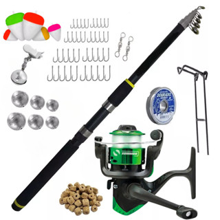 Vara De Pesca Telescopica Completa 3,60m Molinete E Acessóri em Oferta na Shopee