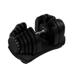 Dumbbell Halter Gallant Regulável Anilhas 40Kg Com Base Elite Pro (GDB40R0A-PT)
