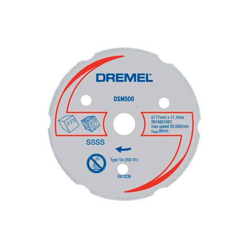 Disco de Corte Saw Max para Madeira/Plastico Dremel (DSM 500) 2615S500JB