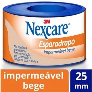 Esparadrapo Impermeavel Nexcare Bege 25MM X 3M em Oferta na Shopee