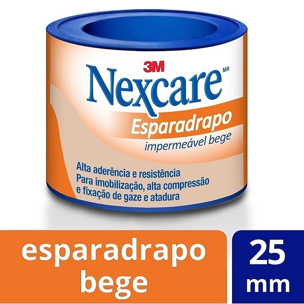 Esparadrapo Impermeavel Nexcare Bege 25MM X 0,9M - Health