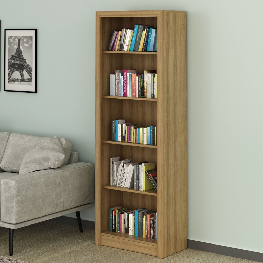 Estante para Livros 4 Prateleiras Amendoa  Me4104  - Tecno Mobili em Oferta na Shopee