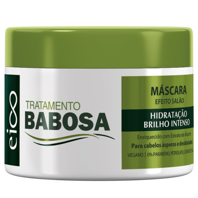 Eico Máscara Tratamento Creme de Hidratação Babosa e Alecrim Brilho Extremo 270g - Beauty