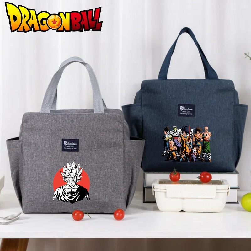 Dragon Ball Saco De Almoço Impresso , bento Isolamento Com Filme De Alumínio Grosso Embutido Para Piquenique Ao Ar Livre