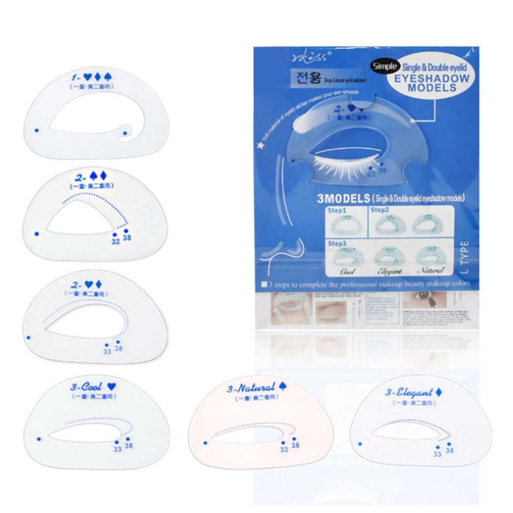 6pcs Eye Shadow Card Set Eyes Maquiagem Ferramentas De Beleza Auxiliary Device