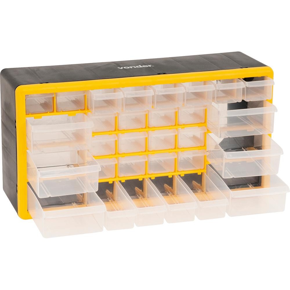 Organizador Plástico 500x160x250mm 30 Gavetas Opv0300 Vonder