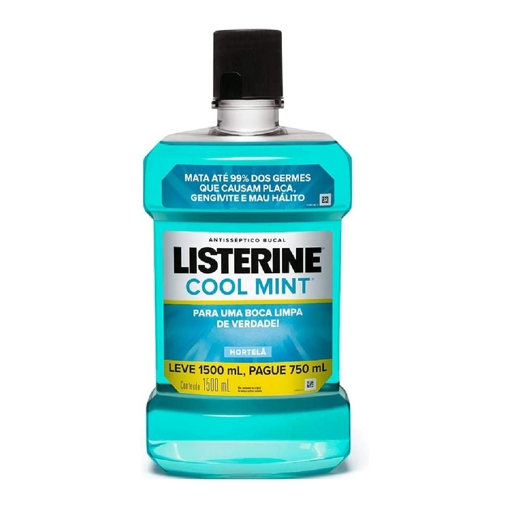 Enxaguante Bucal Listerine Cool Mint 1500ml Leve mais Pague menos em Oferta na Shopee