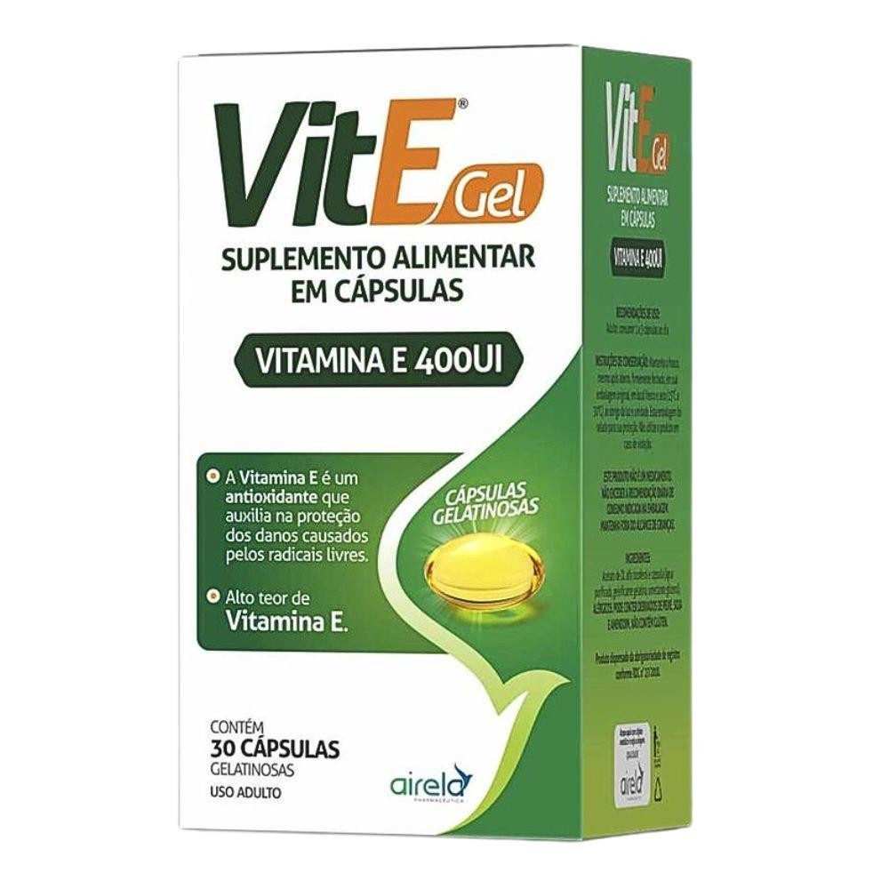 VITAMINA E 400UI SUPLEMENTO ALIMENTAR COM 30 CÁPSULAS em Oferta na Shopee