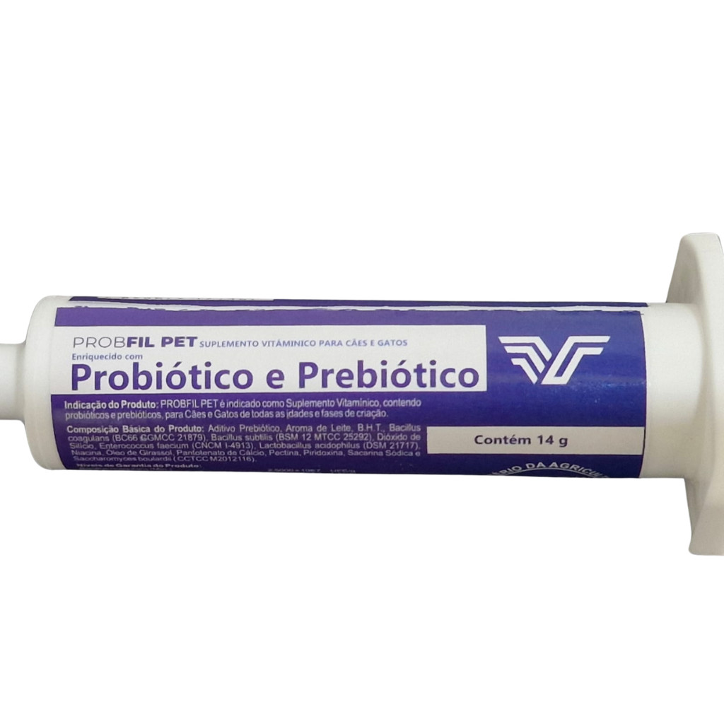 Probiótico E Prebiótico Probfil Pet Suplemento Vitamínico Para Cães E Gatos 14g — imagem 2 de 2
