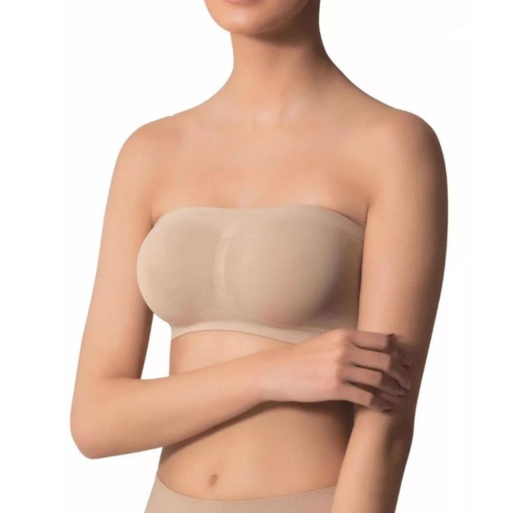 Faixa Top Tomara Que Caia Sem Costura sem Bojo Feminino Selene em Oferta na Shopee