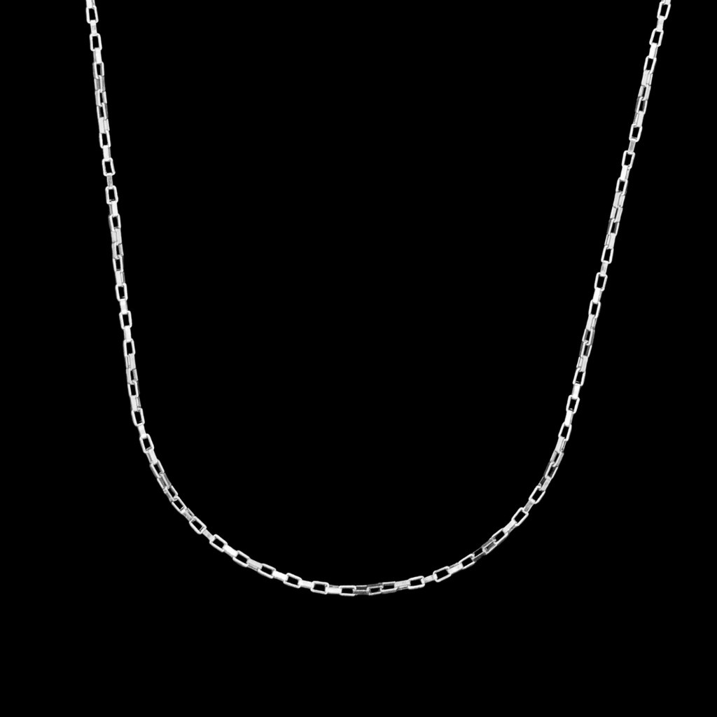 Colar Corrente Masculina Cartier Tijolinho Prata Aço Inox Exclusivo LB Semi Joias / 100% Aço