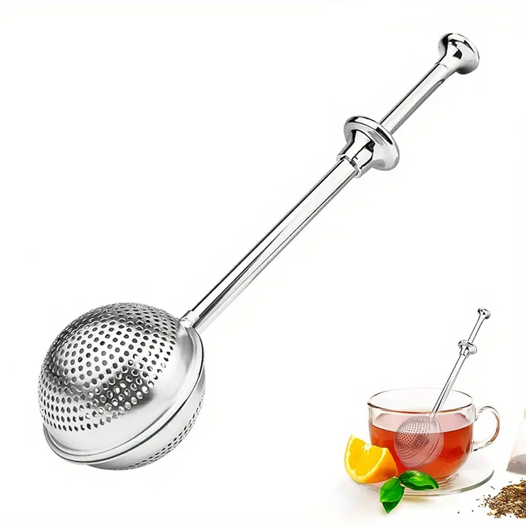 Infusor de Chá com Cabo Longo em Aço Inox em Oferta na Shopee