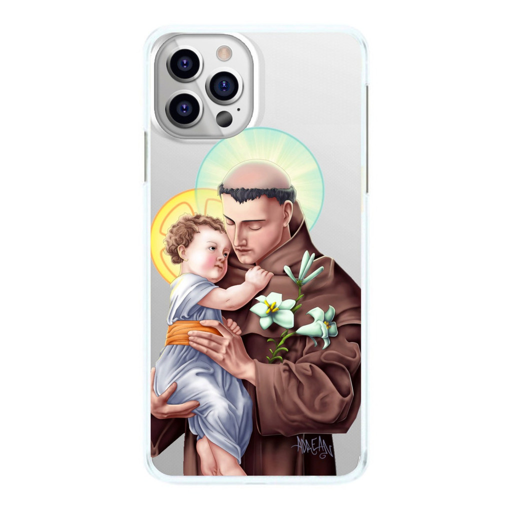 Capinha Santo Antônio Fundo Transparente Capa de Celular