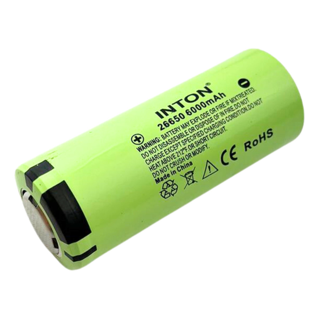 Pilha Bateria Inton 26650 Lanterna Mergulho Pesca Sub Tática Recarregável 6000mah