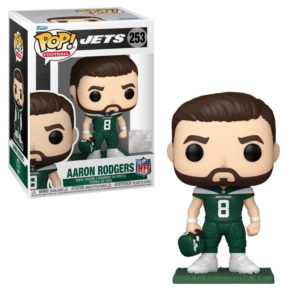 Boneco Funko Pop! NFL - Jets - Aaron Rodgers - Hobbies & Collections