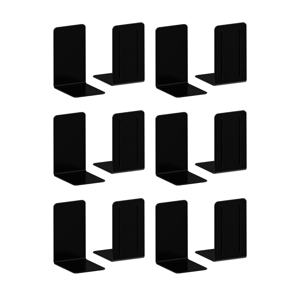 Kit com 6 pares de Aparadores de Livros bibliocanto Livros acrimet 290 Preto em Oferta na Shopee