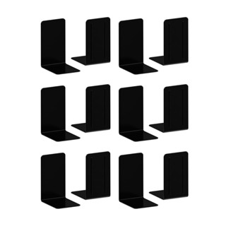 Kit com 6 pares de Aparadores de Livros bibliocanto Livros acrimet 290 Preto em Oferta na Shopee