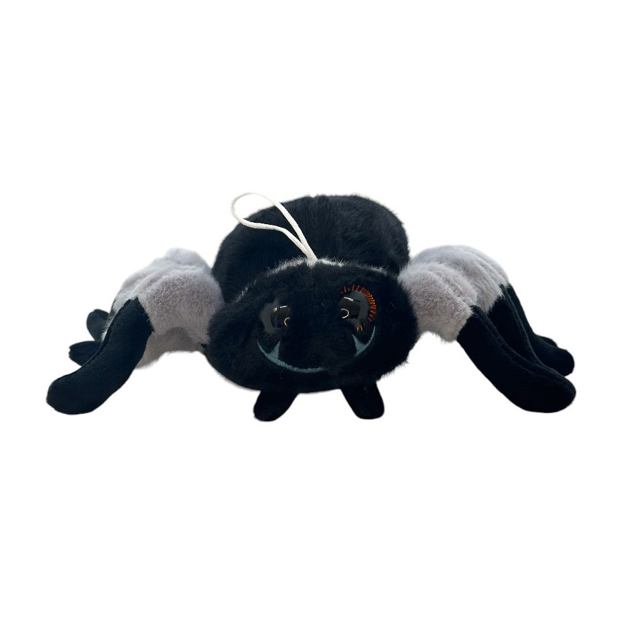 Aranha Cinza de Pelúcia - 25cm - 1 unidade - Rizzo em Oferta na Shopee