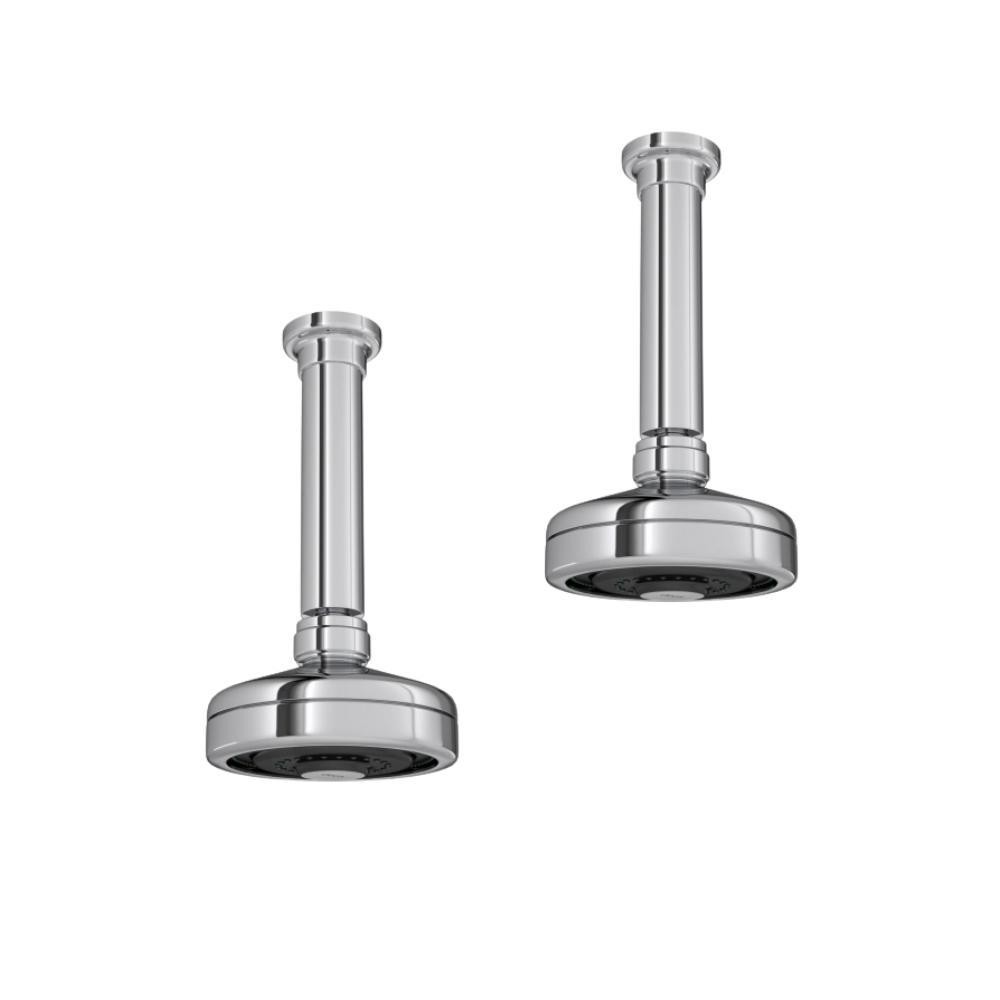 Kit 2 Chuveiro De Teto Redondo Acqua Plus 1990 Com Tubo Cromado Deca em Oferta na Shopee