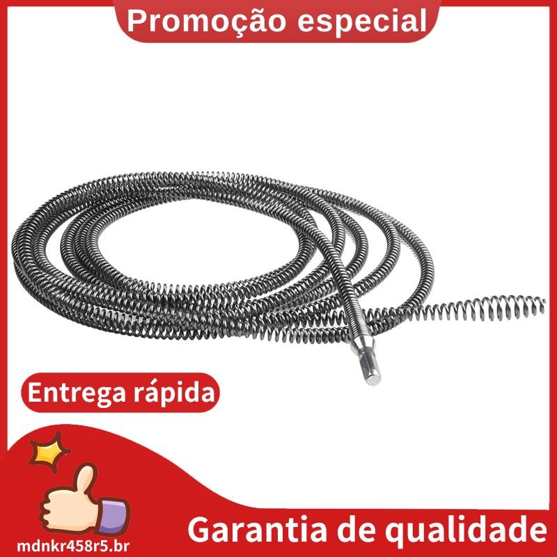 5 Metros De Broca Elétrica Dreno Dragagem Primavera Pia Tubo Conjunto De Ferramentas De Esgoto Para Cozinha Banheiro Encanamento Durável Fácil Instalação De Usar . mdnkr458r5br