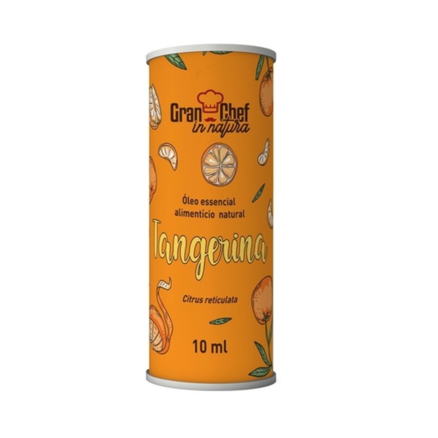 Óleo Essencial Alimentício Natural Tangerina 10ml GranChef em Oferta na Shopee